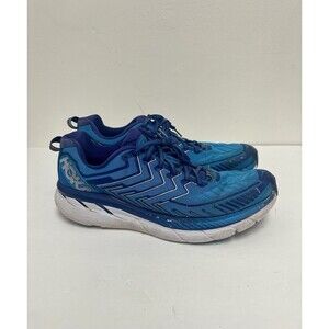 Hoka One One Clifton 4 Cushioned Running Shoes Blue Size 13 US